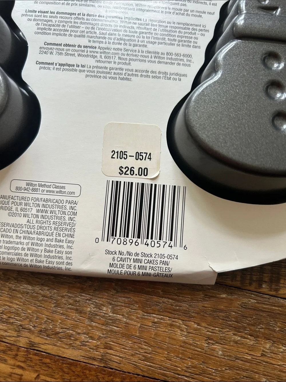 Wilton Mini Snowman 6-Cavity Cake Pan. New.